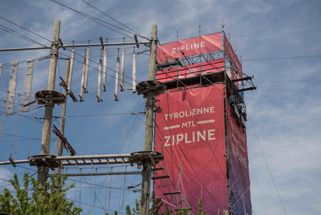 Zipline in Old Port Montreal