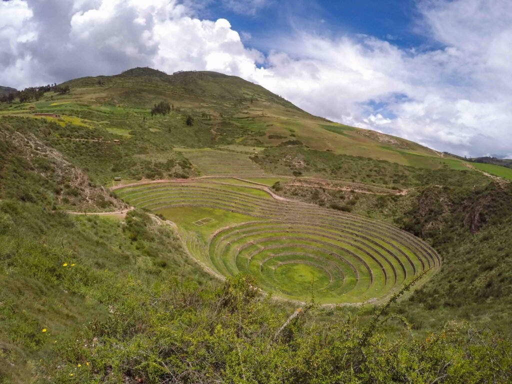 Cusco Peru Moray above