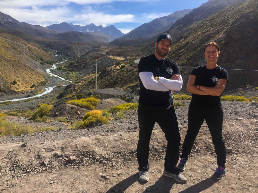 pit stop with Lia and Serge on the way to Cajón del Maipo