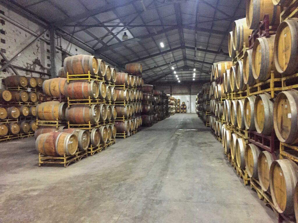 Loads of barrels at Santa Rita