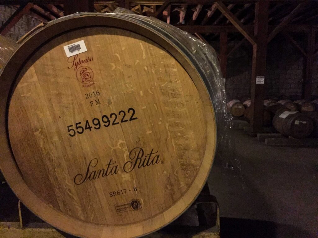 Santa Rita wine barrel