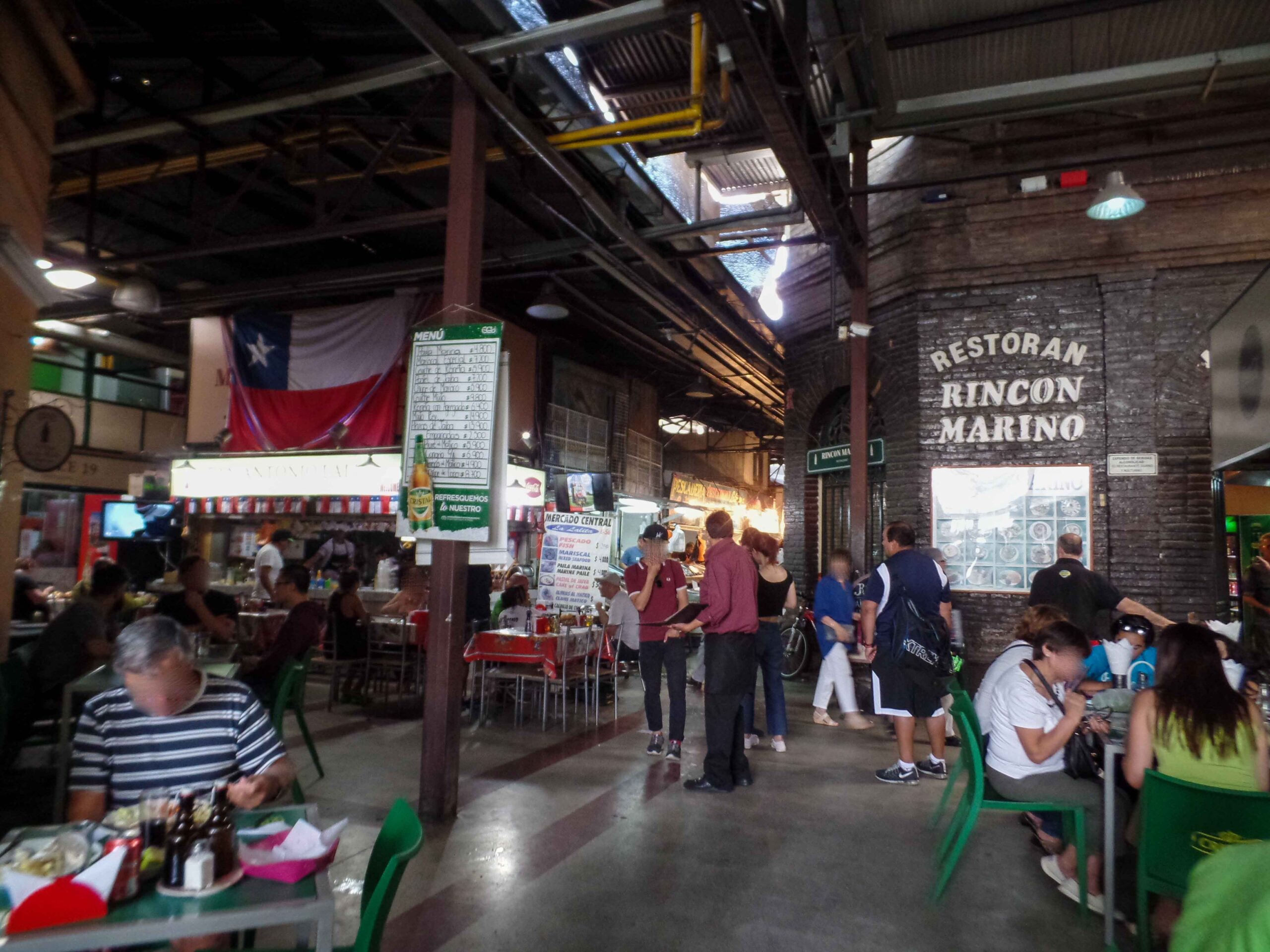 Inside Santiago Chile Central Market