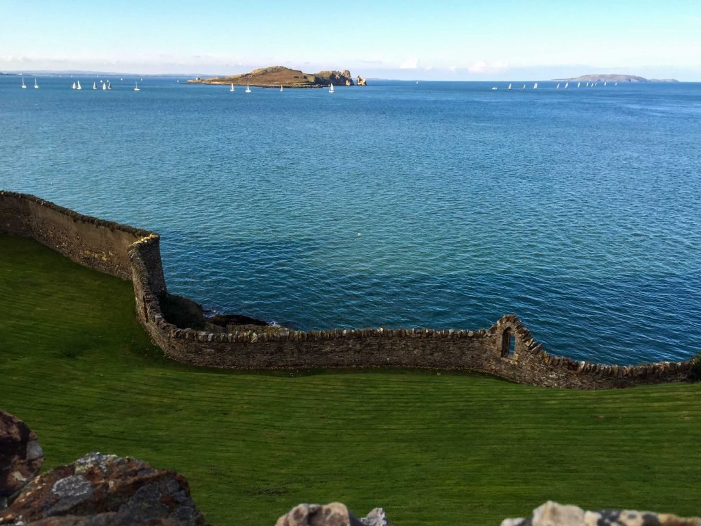 Shoreline view from hike in Howth