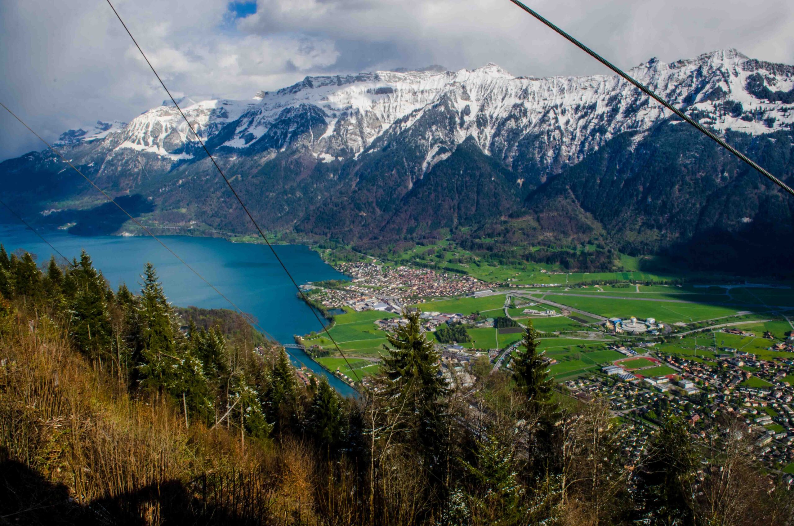 Interlaken, the Swiss city at the base of the Alps